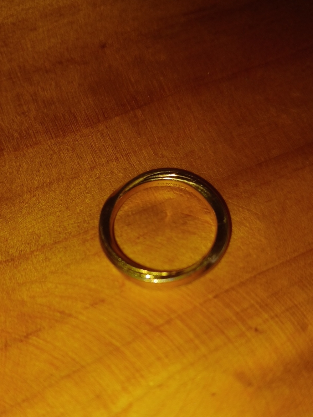 Authentic Pandora Retired Rose Gold Plated Shiny Band Ring Size 50 (US 5.25)